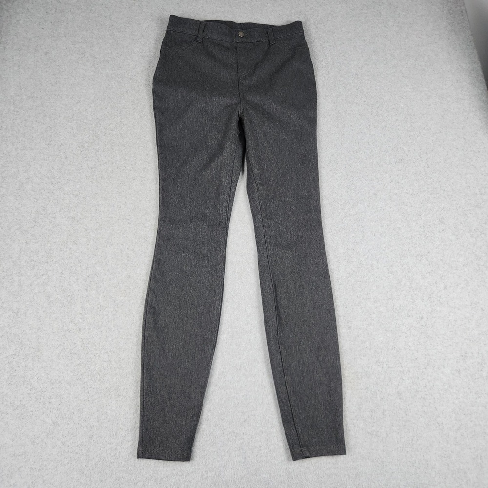 Time and Tru Jeggings Womens XS 0-2 Gray Cotton Stretch High Waisted Skinny Leg